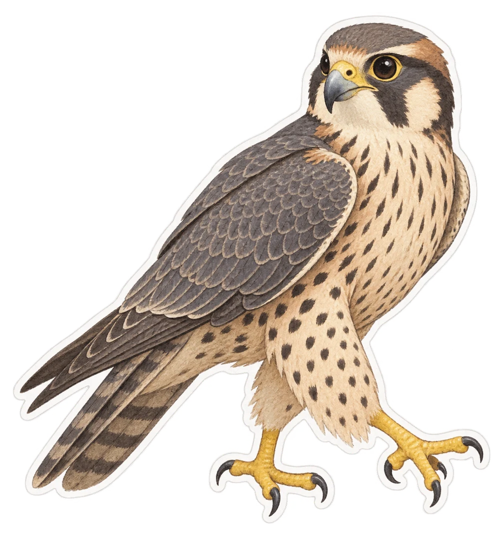 Le faucon lanier (Falco biarmicus)