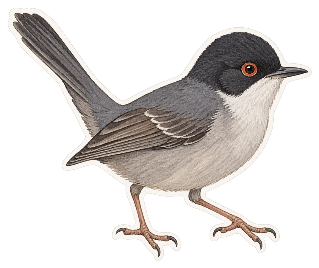 La fauvette des Baléares (Curruca balearica)