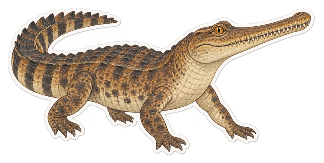 Le faux-gavial de Malaisie (Tomistoma schlegelii)
