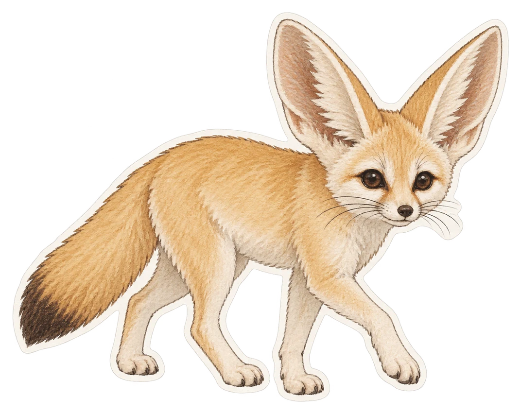 Le fennec (Vulpes zerda)