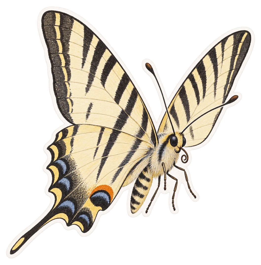 Le flambé (Iphiclides podalirius)