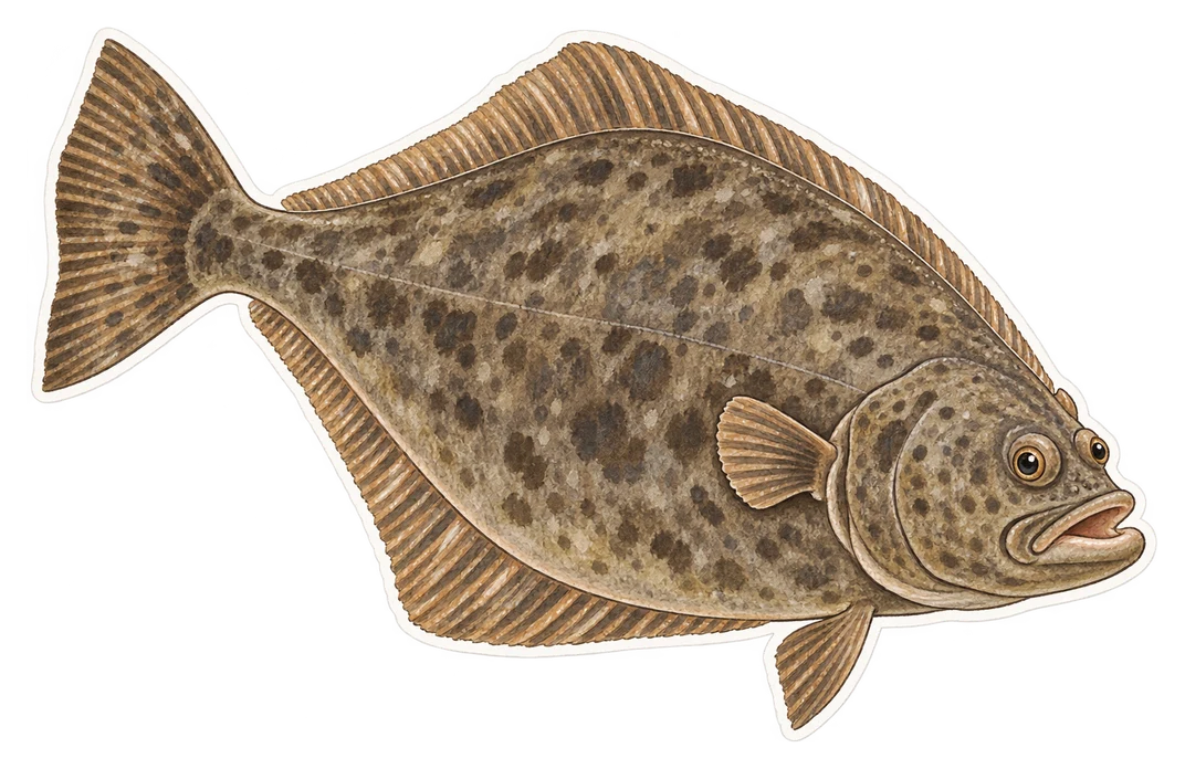 Le flétan de l’Atlantique (Hippoglossus hippoglossus)