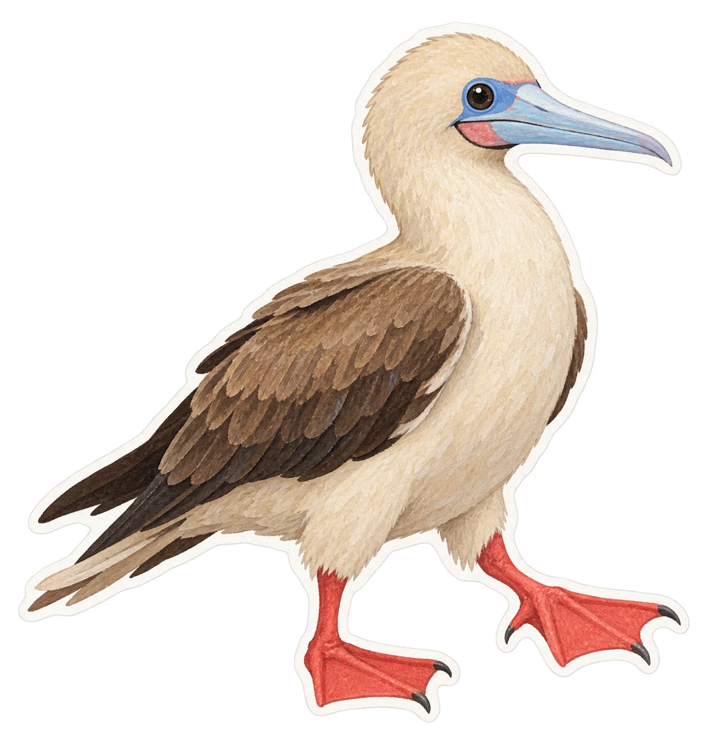 Le fou à pieds rouges (Sula sula)
