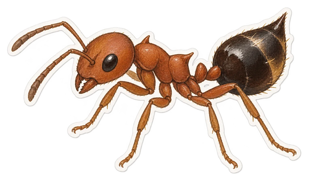 La fourmi acrobate (Crematogaster scutellaris)