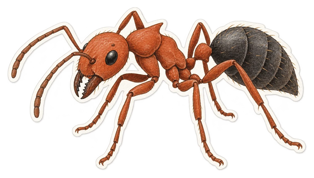 La fourmi amazone (Polyergus rufescens)
