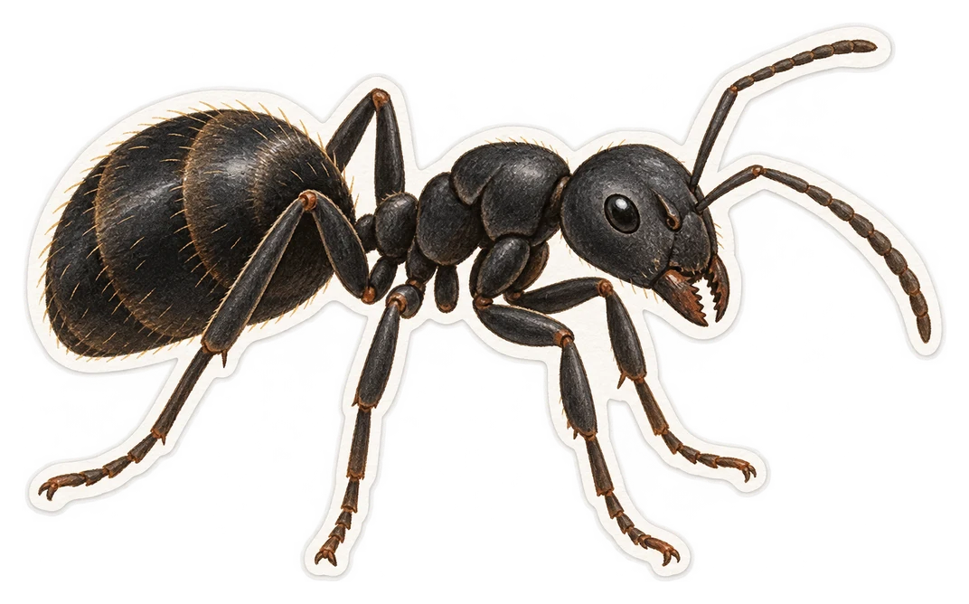 La fourmi charpentière noire (Camponotus ligniperda)