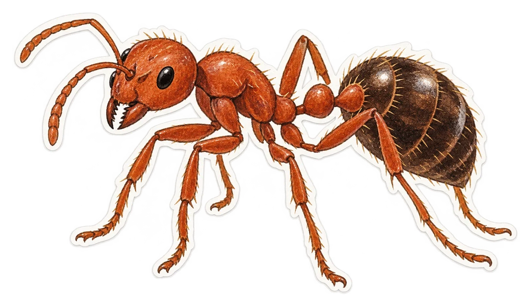 La fourmi de feu rouge (Solenopsis invicta)