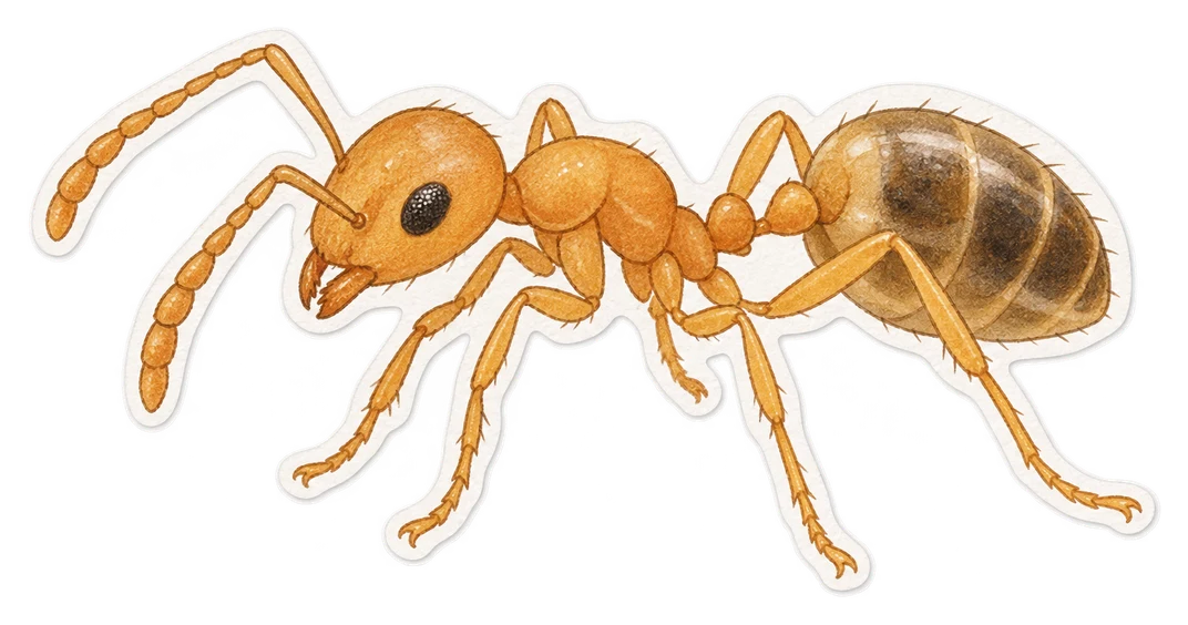 La fourmi pharaon (Monomorium pharaonis)