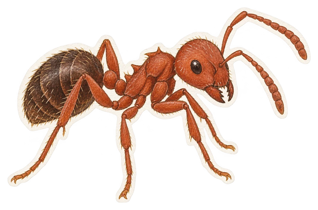 La fourmi rouge (Myrmica rubra)