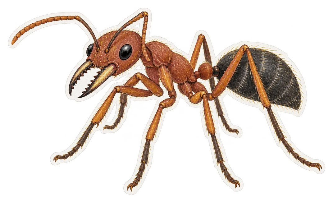 La fourmi sauteuse australienne (Myrmecia pilosula)
