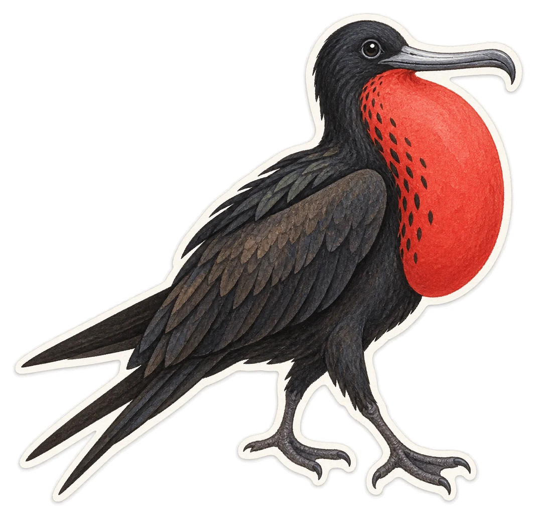 La frégate superbe (Fregata magnificens)