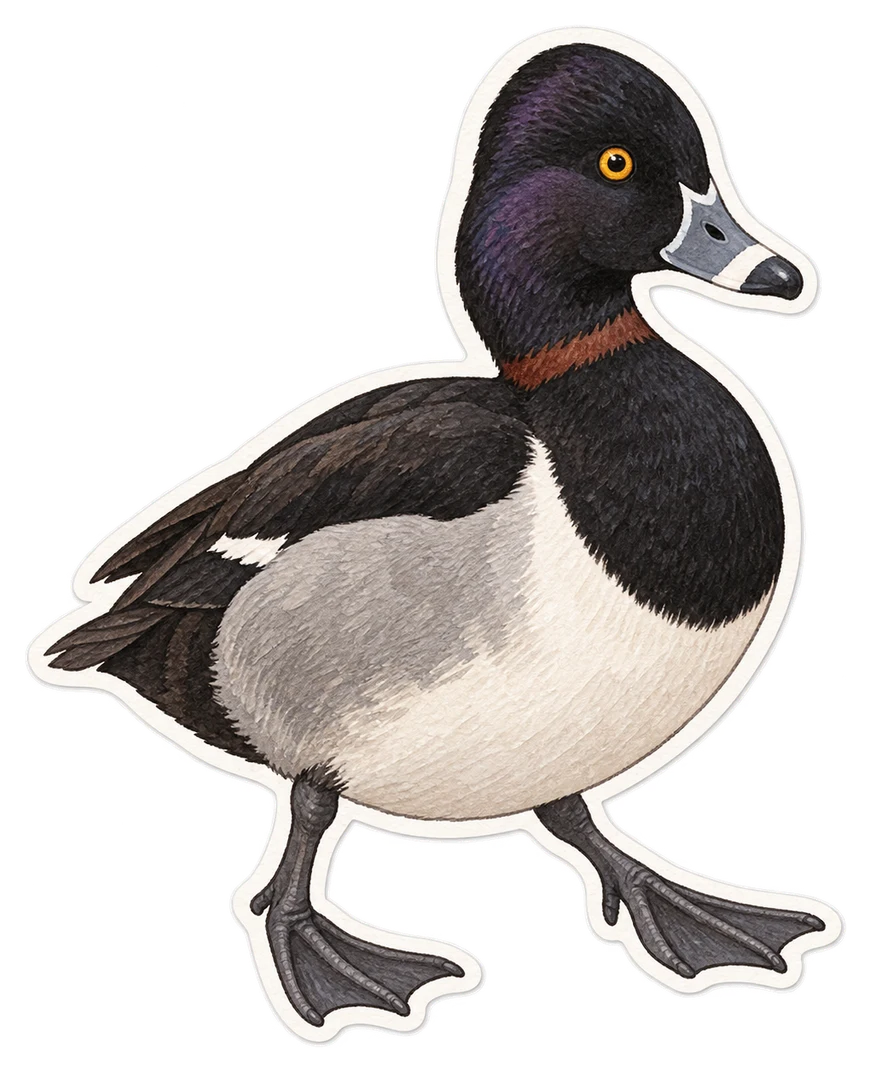 Le fuligule à collier (Aythya collaris)
