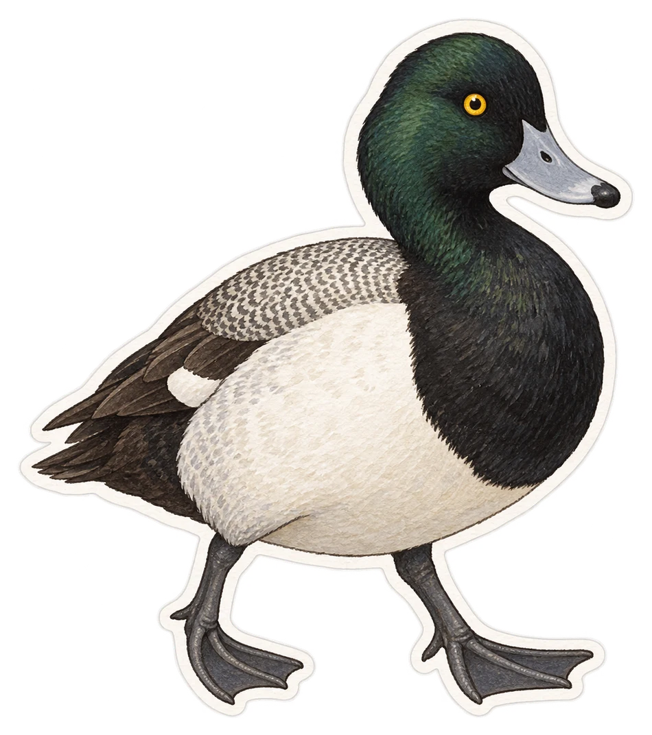 Le fuligule milouinan (Aythya marila)