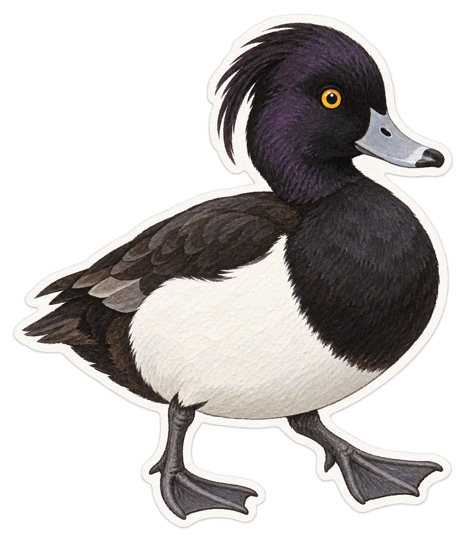 Le fuligule morillon (Aythya fuligula)