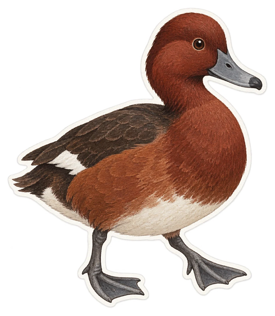 Le fuligule nyroca (Aythya nyroca)