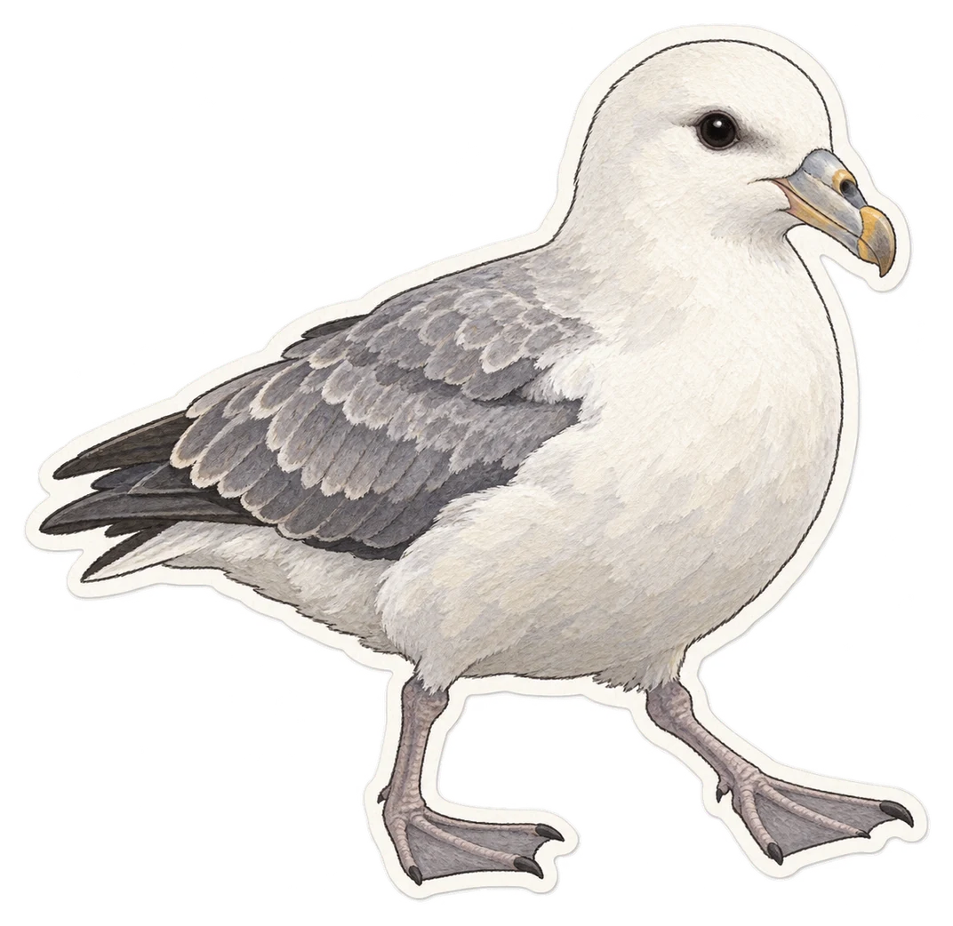 Le fulmar boréal (Fulmarus glacialis)