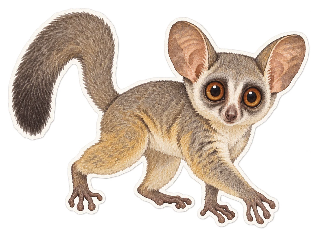 Le galago du Sénégal (Galago senegalensis)