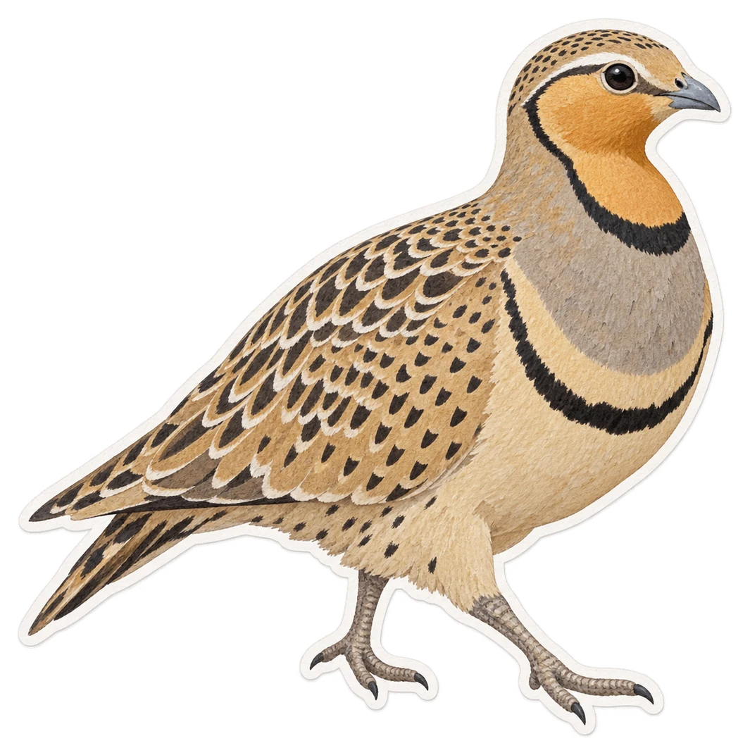 Le ganga namaqua (Pterocles namaqua)