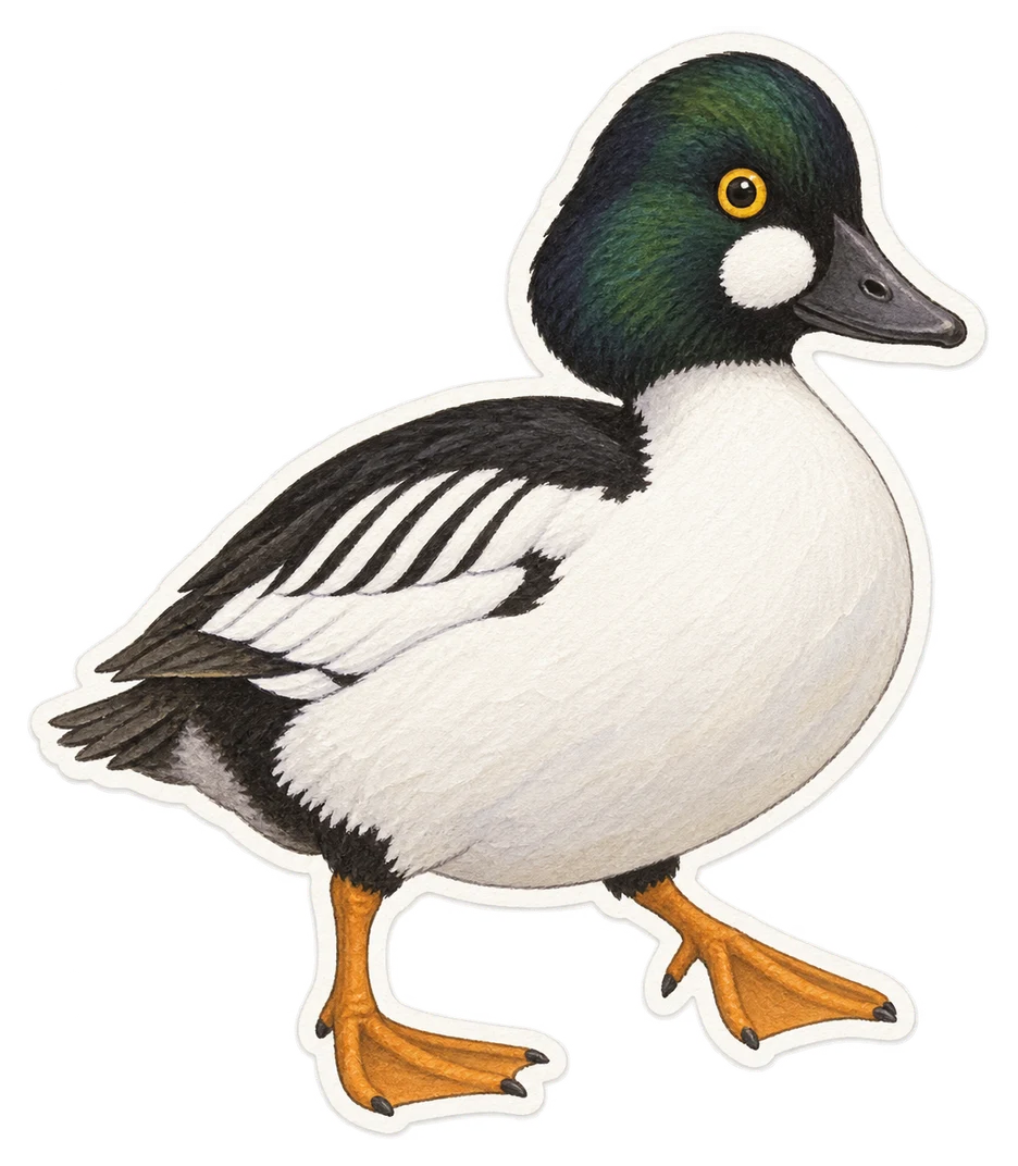 Le garrot à œil d’or (Bucephala clangula)
