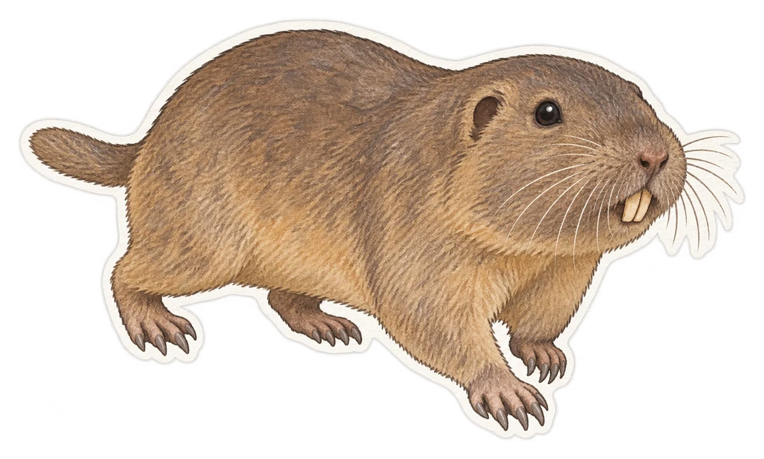 La gaufre à poches des plaines (Geomys bursarius)