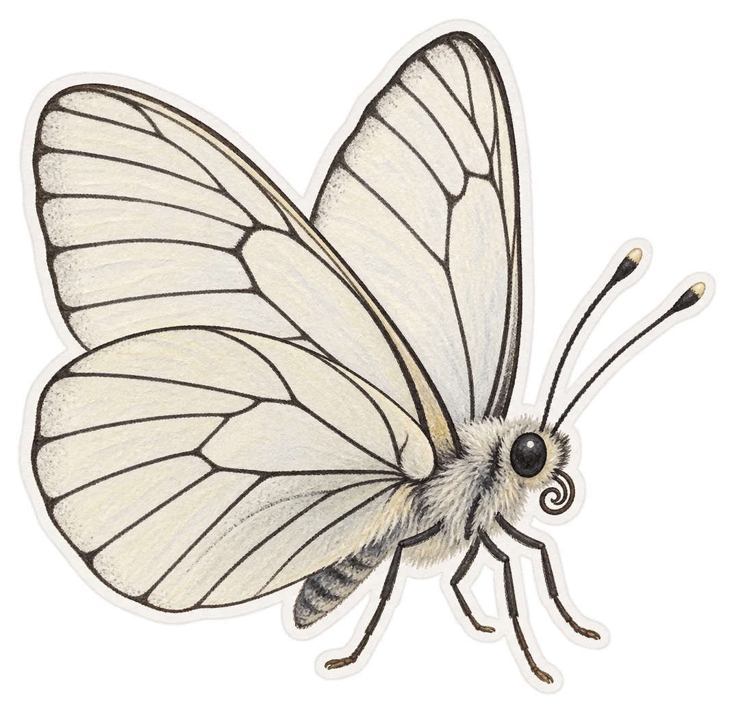 Le gazé (Aporia crataegi)