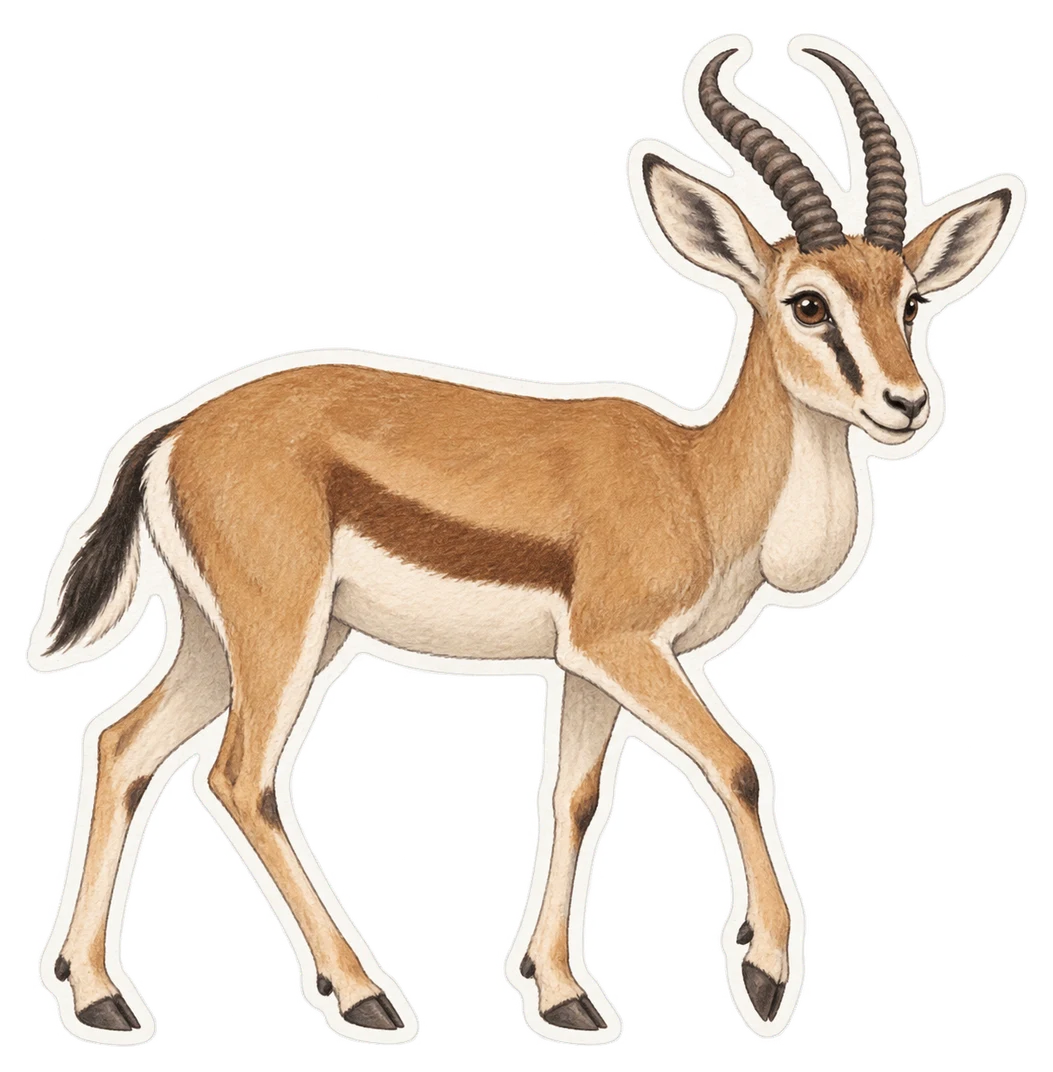 La gazelle à goitre (Gazella subgutturosa)
