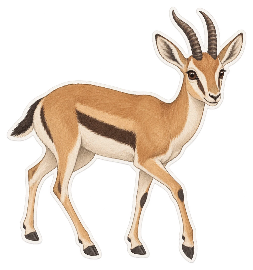 La gazelle de montagne (Gazella gazella)