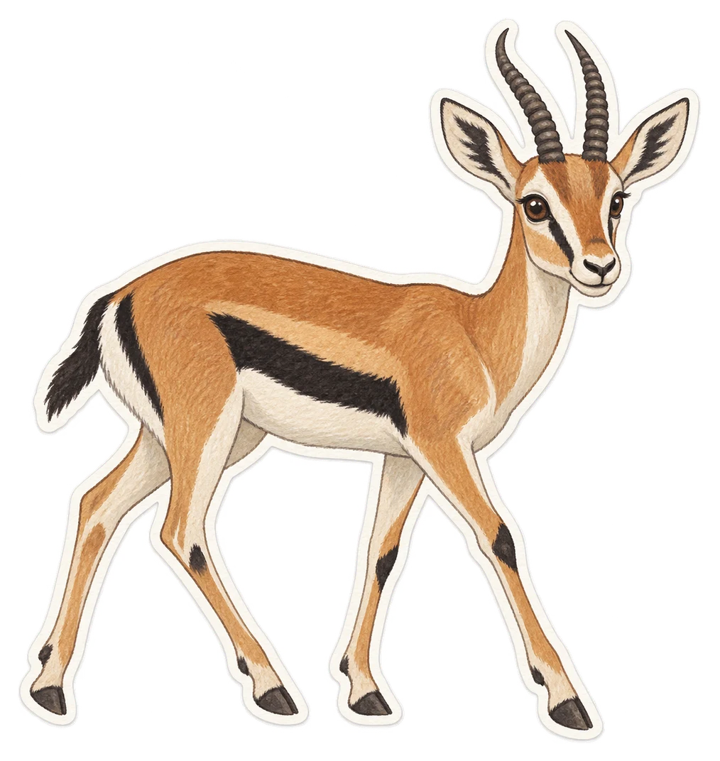 La gazelle de Thomson (Eudorcas thomsonii)