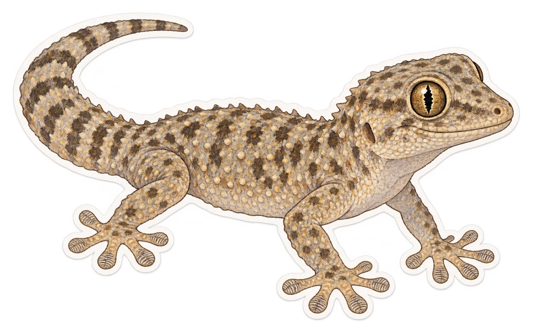 La tarente de Maurétanie (Tarentola mauritanica)