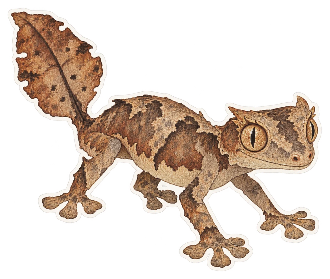 Le gecko satanique à queue feuillue (Uroplatus phantasticus)