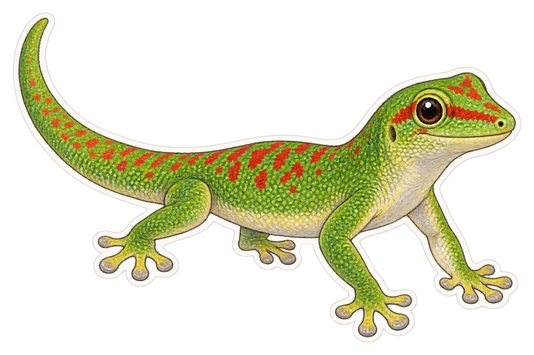 Le gecko vert des Hauts (Phelsuma borbonica)