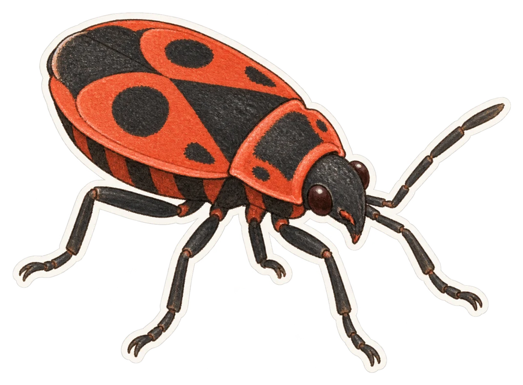 Le gendarme (Pyrrhocoris apterus)