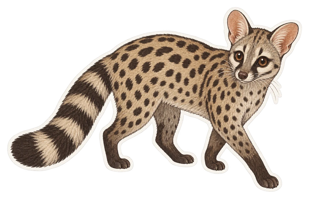 La genette commune (Genetta genetta)