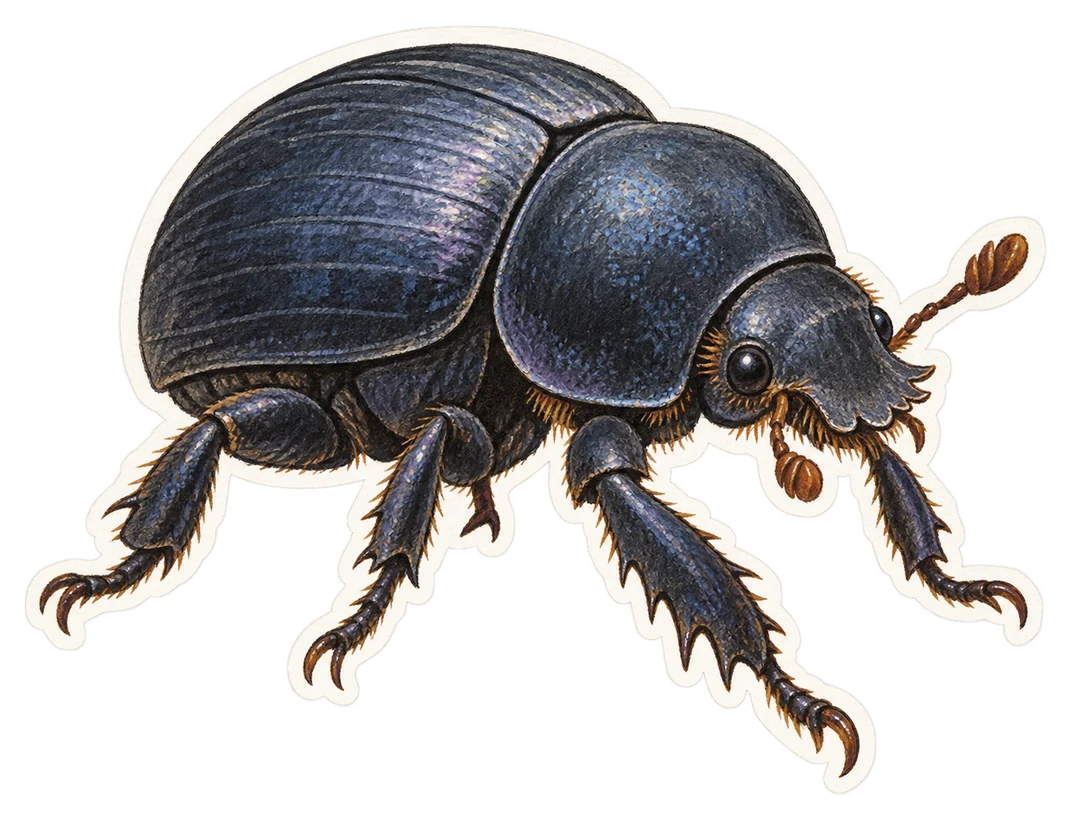 Le géotrupe des bois (Anoplotrupes stercorosus)