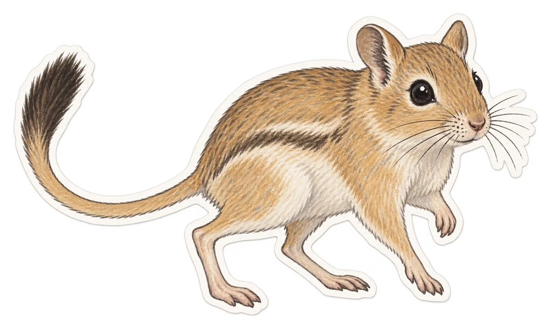 La gerbille champêtre (Dipodillus campestris)