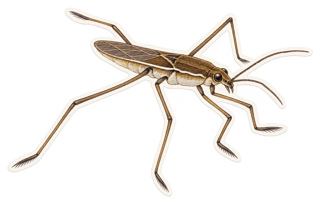 Le gerris des étangs (Gerris lacustris)