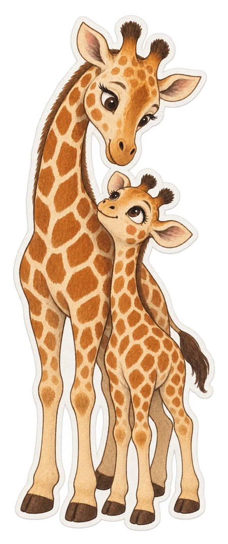 Le petit de la girafe