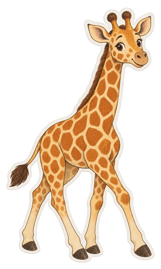La girafe (Giraffa camelopardalis)