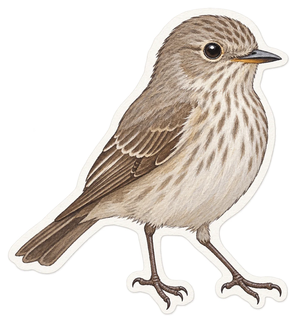 Le gobemouche gris (Muscicapa striata)