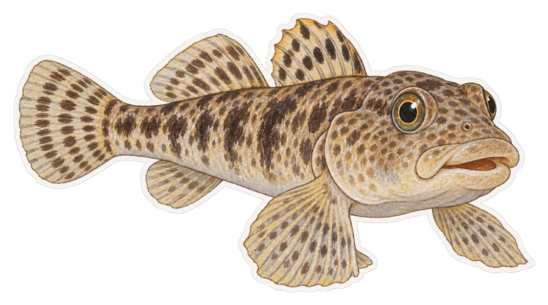 Le gobie à grosse tête (Gobius cobitis)