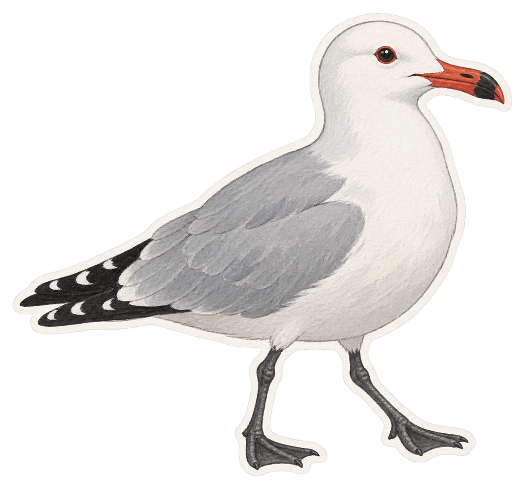 Le goéland d’Audouin (Larus audouinii)