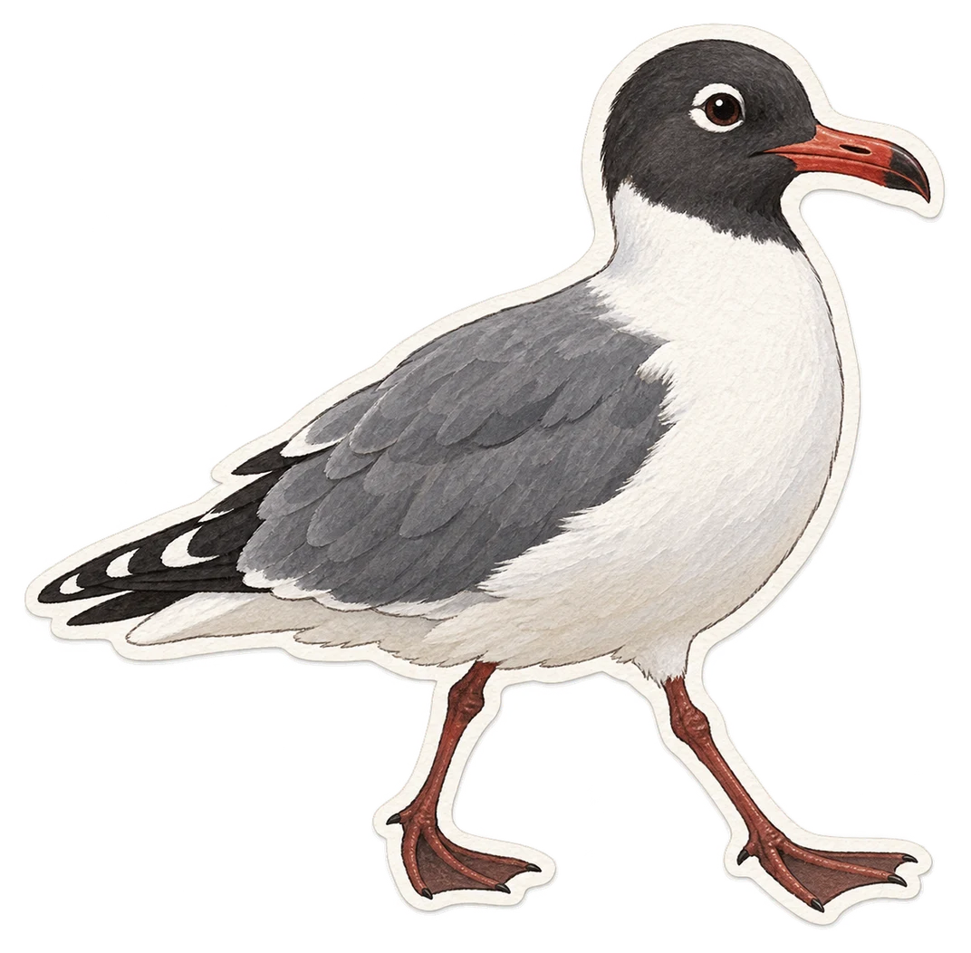 Le goéland gris (Leucophaeus modestus)