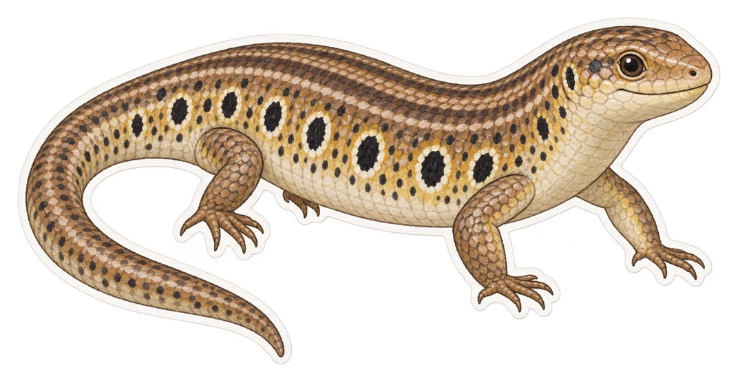 Le gongyle ocellé (Chalcides ocellatus)