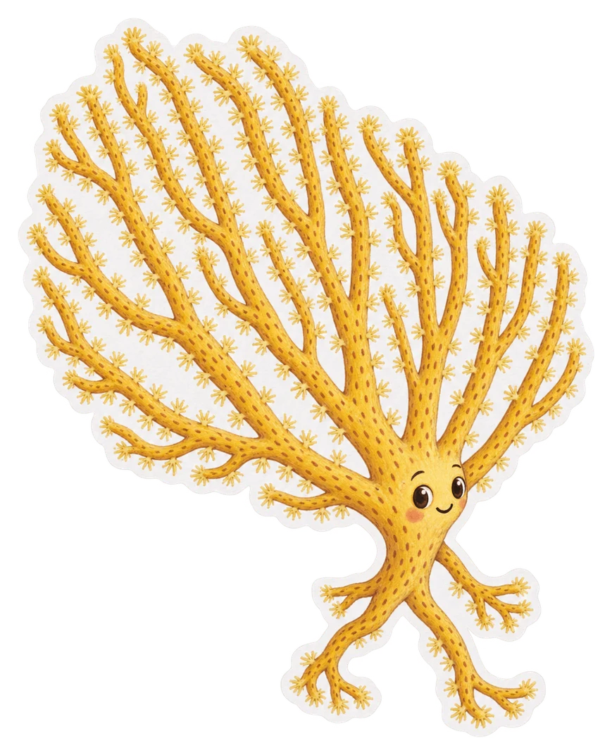 La gorgone jaune (Eunicella cavolini)