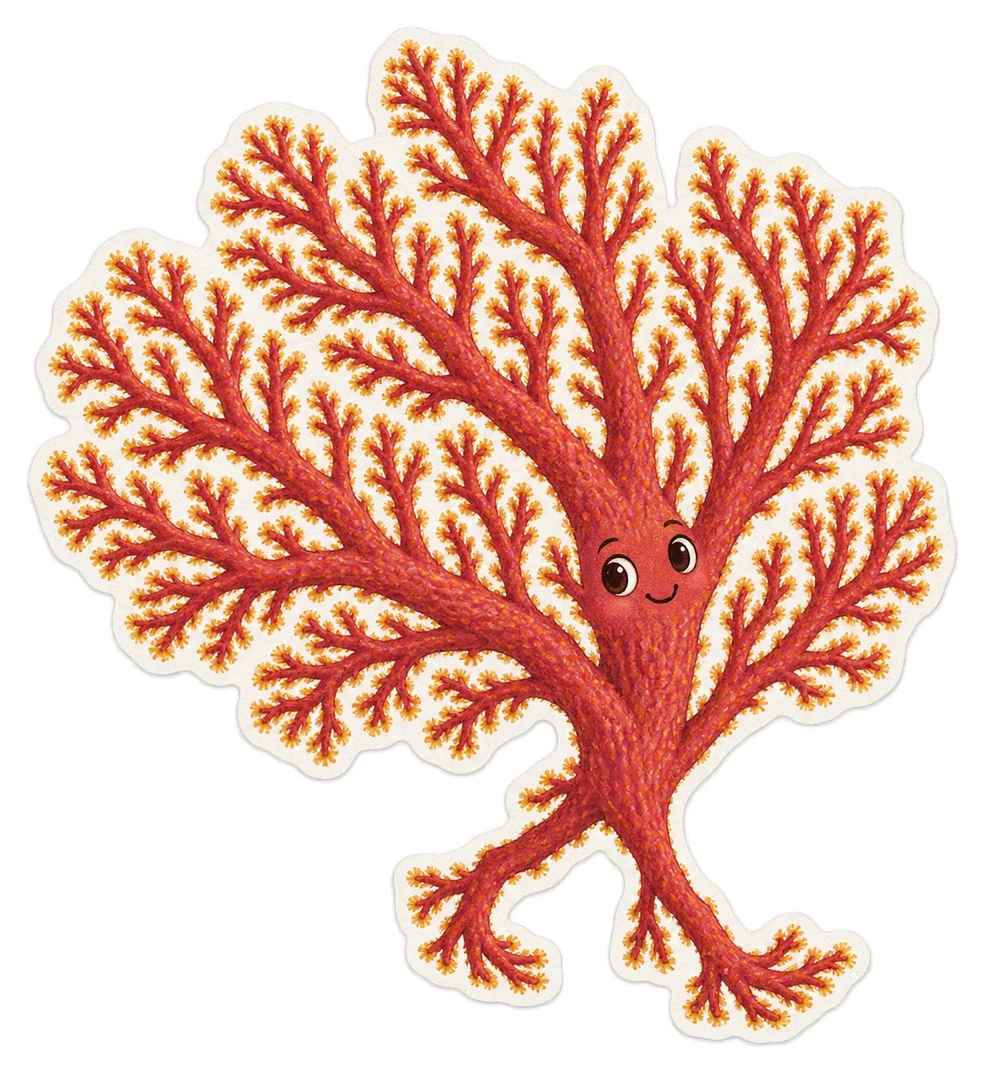 La gorgone rouge (Paramuricea clavata)