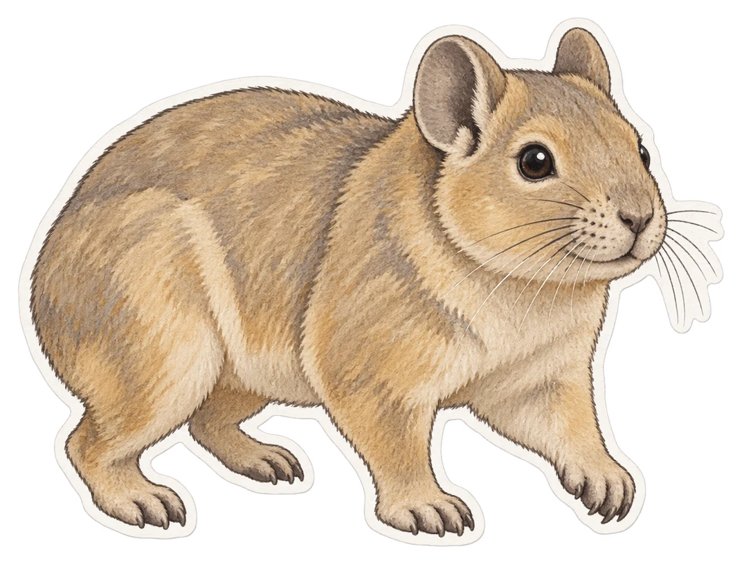Le goundi de l’Atlas (Ctenodactylus gundi)