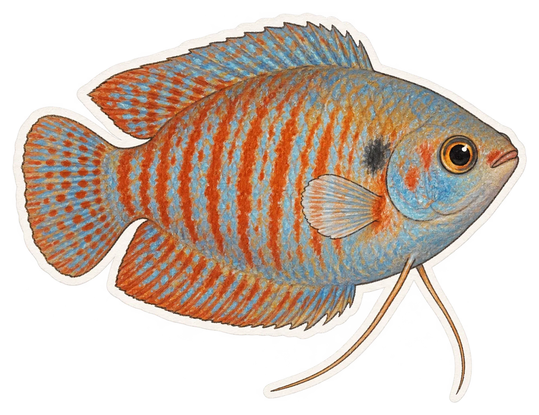 Le gourami nain (Trichogaster lalius)