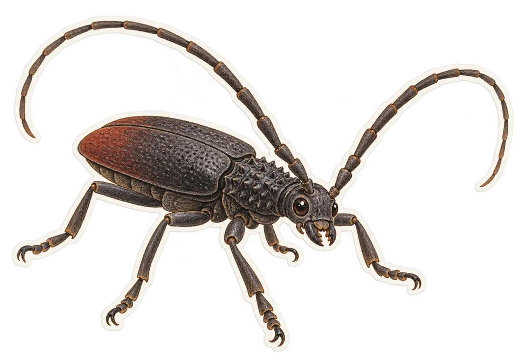 Le grand Capricorne (Cerambyx cerdo)