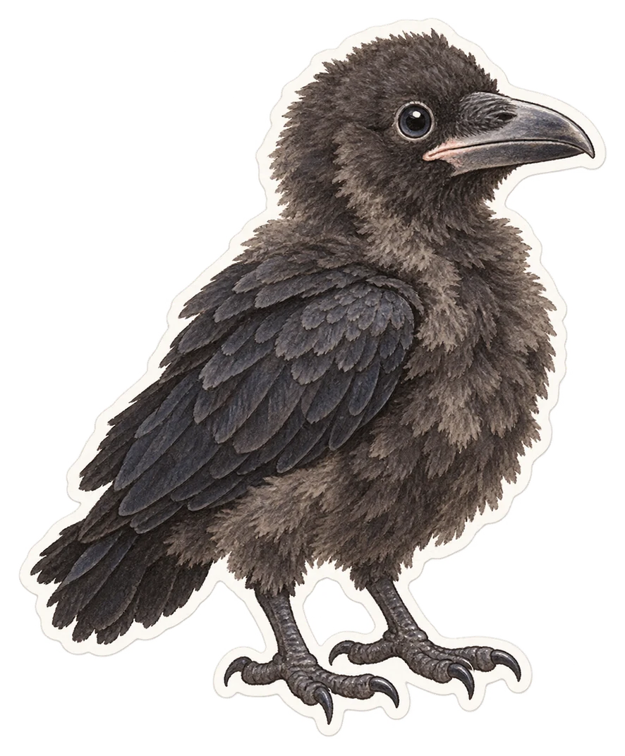 Le petit du corbeau