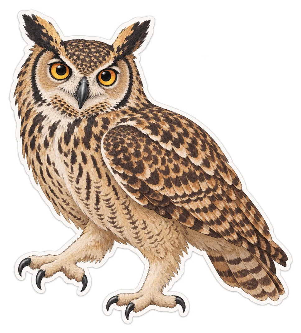 Le grand-duc du Cap (Bubo capensis)